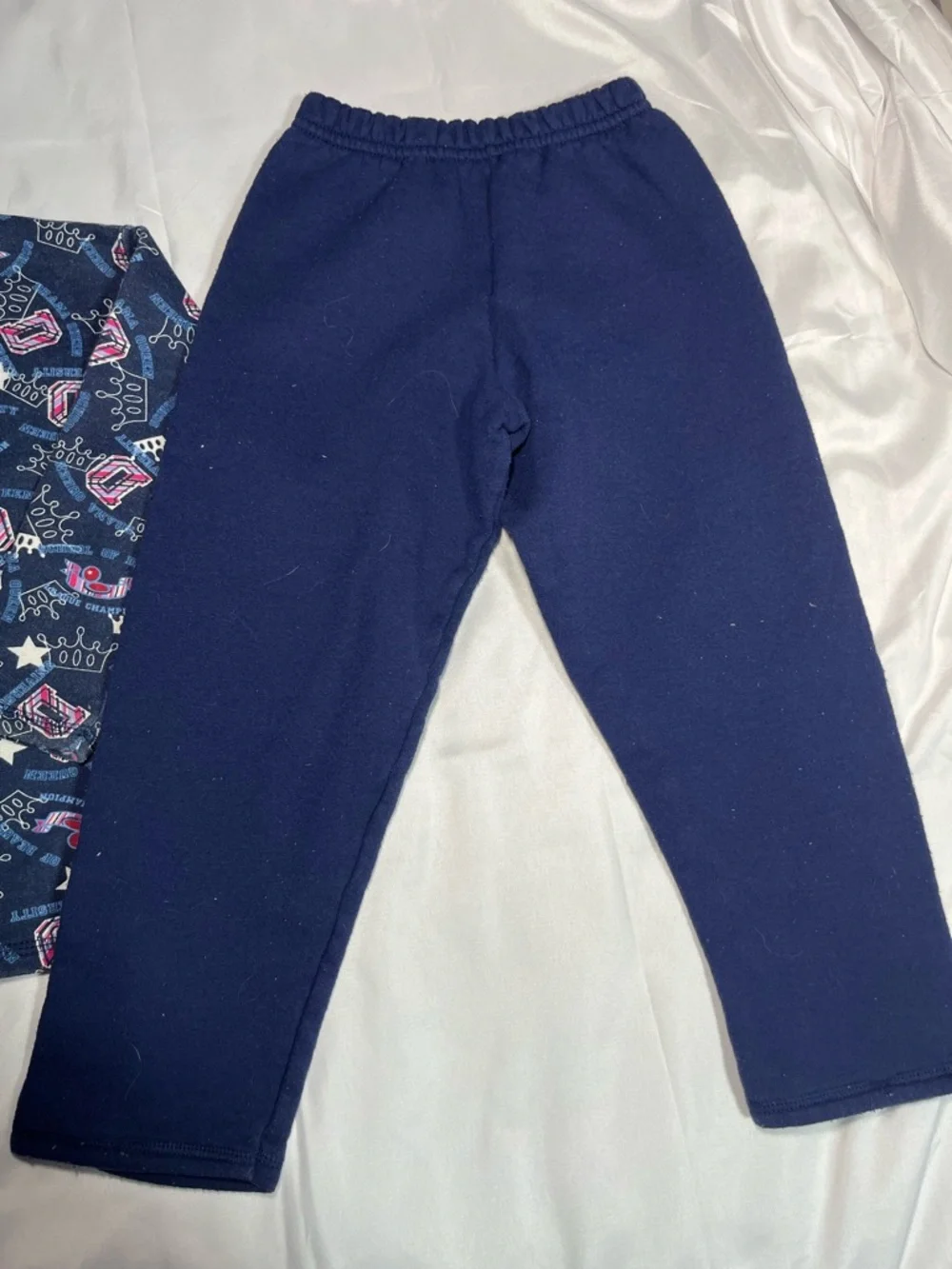 Vintage Hanes Her Way Girls XS 4/5‎ Diva Crown Blue Sweat Set Y2K
